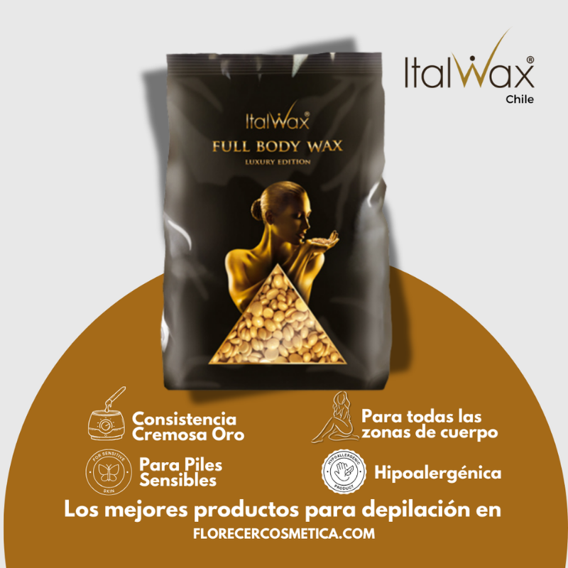 Cera depilatoria Italwax Full Body de Oro - Edición de Lujo