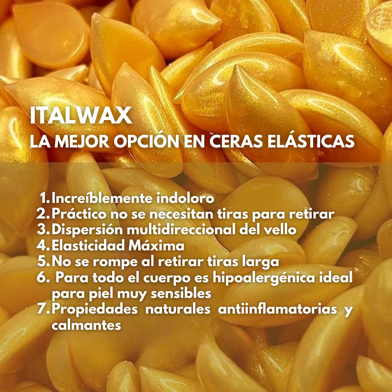 Cera depilatoria Italwax Full Body de Oro - Edición de Lujo