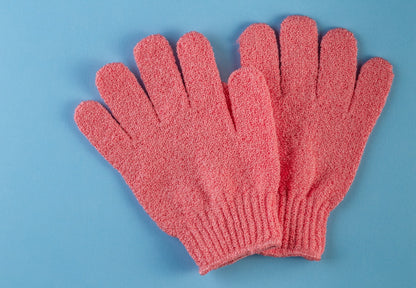 Guantes exfoliantes (1 par) - Florecer Cosmética